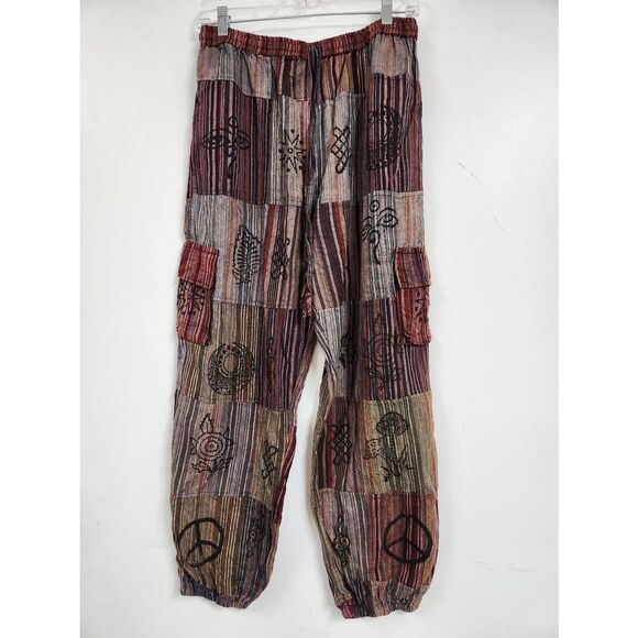 Ananta patchwork Hand-made pants size L/XL  H - Picture 2 of 8